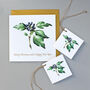 Christmas Card With Ivy Illustration, thumbnail 3 of 3
