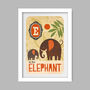 E Is For Elephant Poster Print, thumbnail 2 of 4