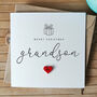 Christmas Card For Grandson, To A Special Grandson Christmas Card, Personalised Card For Grandson, Handmade Card, thumbnail 1 of 4