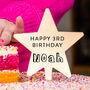 Personalised Children's Happy Birthday Cake Topper, thumbnail 3 of 7