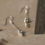 Sterling Silver Ball Drop Hook Earrings, thumbnail 3 of 9