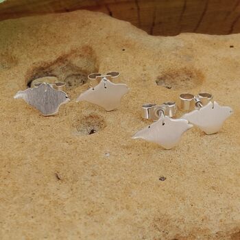 Isle Of Wight Shaped Studs, 3 of 5