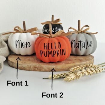 Personalised Mini Artificial Pumpkin, 5 of 5