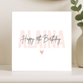 Personalised 18th Birthday Card For Her, 7 of 8