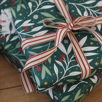 Meredith Christmas Foliage Mixed Wrapping Paper Set, 4 of 12