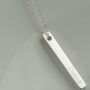Personalised Mothers Day Silver Bar Pendant, thumbnail 6 of 8