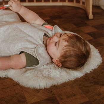 Folk And Thread Organic Baby Sleep Bag Lamb, 7 of 8