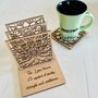 Luxury Personalised Coaster Set Gift With Your Message, thumbnail 1 of 5