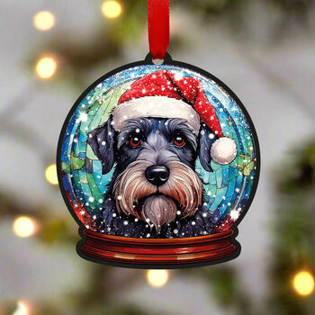 Schnauzer Dog Tree Decoration, 2 of 2