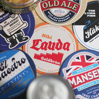 Formula One Legends Beer Mats X9 | Gift For F1 Fans, 8 of 8