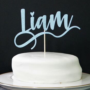 Personalised Glitter Cake Topper, 4 of 5