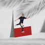 Iniesta Spain Football Poster, thumbnail 3 of 3