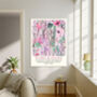 Flora And Fauna Pink Botanical Art Print, thumbnail 2 of 3