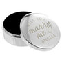 Personalised Will You Marry Me Ring Box Personalised Gi, thumbnail 3 of 3