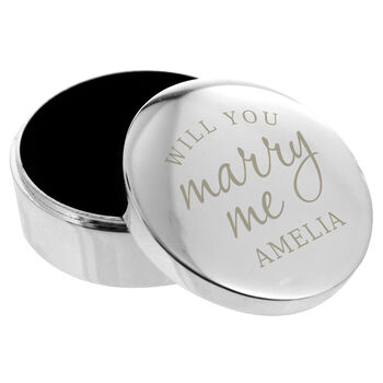Personalised Will You Marry Me Ring Box Personalised Gi, 3 of 3