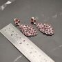 Red Ruby Sterling Silver Earrings, thumbnail 6 of 10