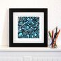 Personalised Manchester Map Art Gift | Hand Drawn Manchester Wall Art Print, thumbnail 5 of 7