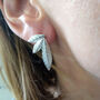 Mismatched Leaf Earrings, thumbnail 1 of 10