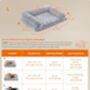 Dog Bed Egg Crate Foam Pet Bed Washable Cover, thumbnail 10 of 12