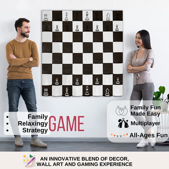 Giant Metal Chess Board For Wall, 6 of 11