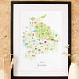 Personalised Lancashire Map: Add Favourite Places, thumbnail 2 of 4