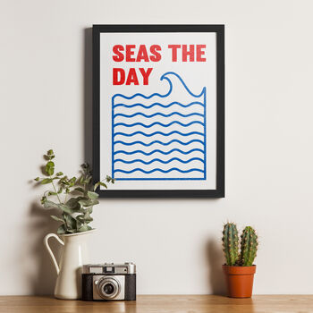 'Seas The Day' Print, 3 of 3