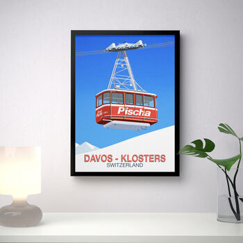 Davos Klosters Ski Poster, 3 of 6