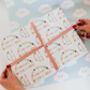 Personalised Rainbow Type Happy Birthday Wrapping Paper, thumbnail 1 of 4