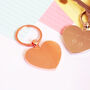 Hearts Keychain With Handwriting Personalised Engraving, thumbnail 5 of 8