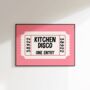 Kitchen Disco Print Kitchen Wall Art, thumbnail 3 of 8