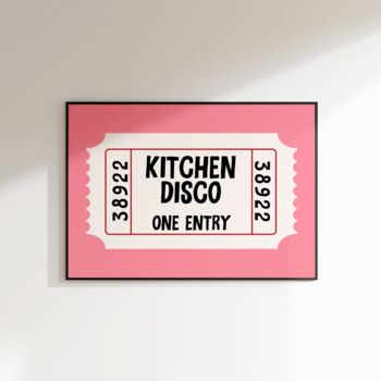 Kitchen Disco Print Kitchen Wall Art, 3 of 8