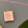 Personalised Rose Gold Hip Flask, thumbnail 2 of 5