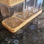Personalised Glass Jars With Engraved Wooden Lids – Tea, Coffee And Sugar Storage Set Of Three, thumbnail 5 of 5