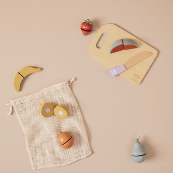 Just Bee Kids Wooden Cutting Fruit Set Fsc®, 3 of 3