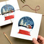 Snow Globe Christmas Cards Pack Of Four, thumbnail 1 of 5
