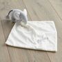 Personalised Grey Knitted Elephant Comforter, thumbnail 1 of 3