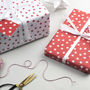 Red Star Christmas Wrapping Paper, thumbnail 3 of 5