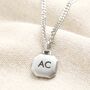 Men's Personalised Stainless Steel Plaque Necklace, thumbnail 1 of 2