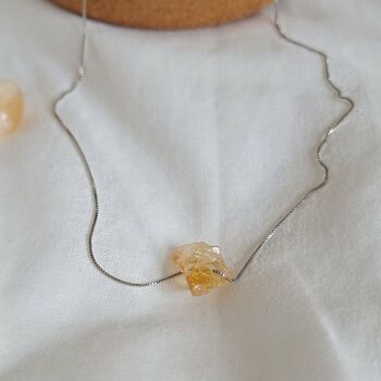 Citrine 95 Silver Necklace A Gift For Success, 2 of 2