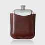 Steel Hip Flask With Premium Leather Sleeve, thumbnail 6 of 8