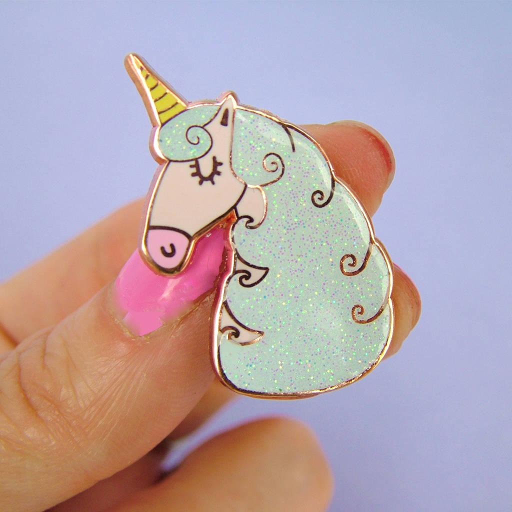  Unicorn  Enamel Pin  Brooch  By Hoobynoo notonthehighstreet com