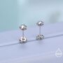 Aurora Ab Cz Star Stud Earrings In Sterling Silver, thumbnail 6 of 11