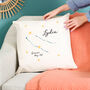 Personalised Star Sign Cushion Gift For Her Home, thumbnail 1 of 4