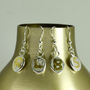 Personalised Textured Sterling Silver Hook Earrings, thumbnail 7 of 9