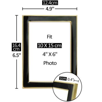 Modern Metal Picture Frame Display For Desk Wall, 6 of 12