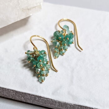 Emerald Grape Earrings, 4 of 6