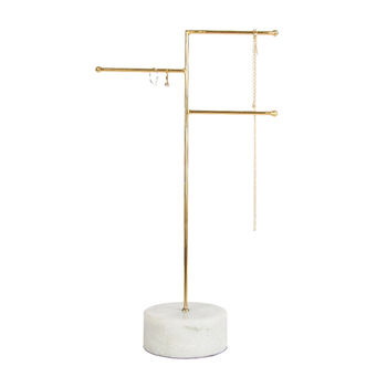 Large Brass And Marble Jewellery Stand, 5 of 5
