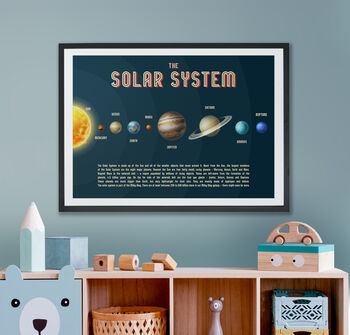 Children's Space Themed 'The Solar System' Print, 4 of 9