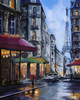 Paris In The Rain Art Print, 3 of 3
