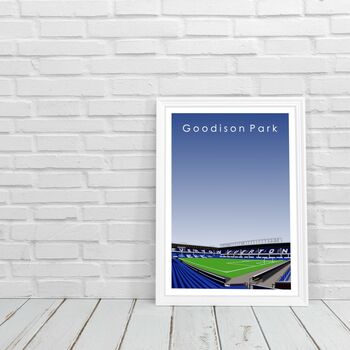 Everton Fc 'Goodison Park' Stadium Art Print Poster, 2 of 2
